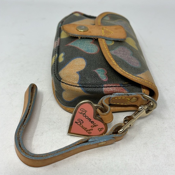DOONEY & BOURKE COLORFUL HEARTS WRISTLET WITH HEART CHARM Made in USA - Picture 3 of 14